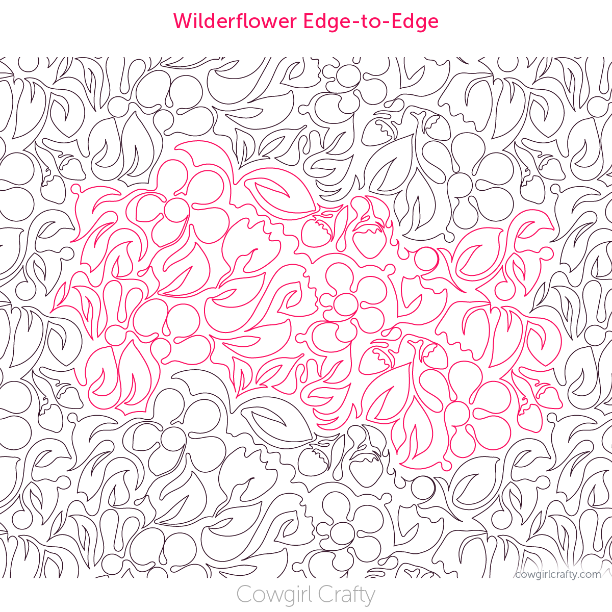 Wilderflower Edge-to-Edge | Digital Longarm Quilting Pattern