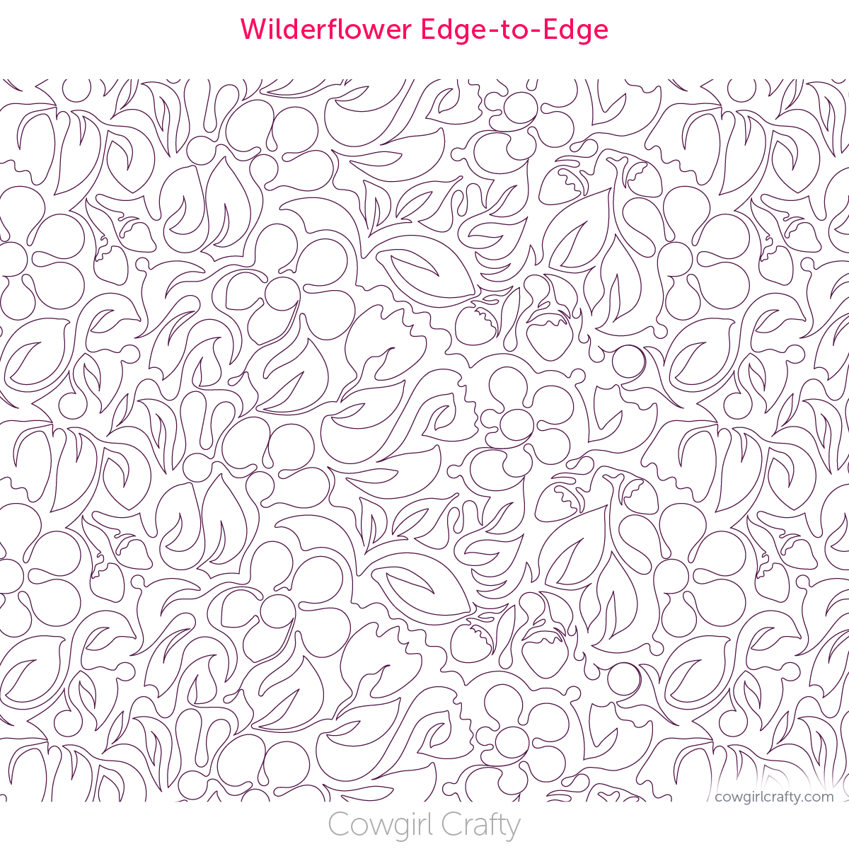 Wilderflower Edge-to-Edge | Digital Longarm Quilting Pattern