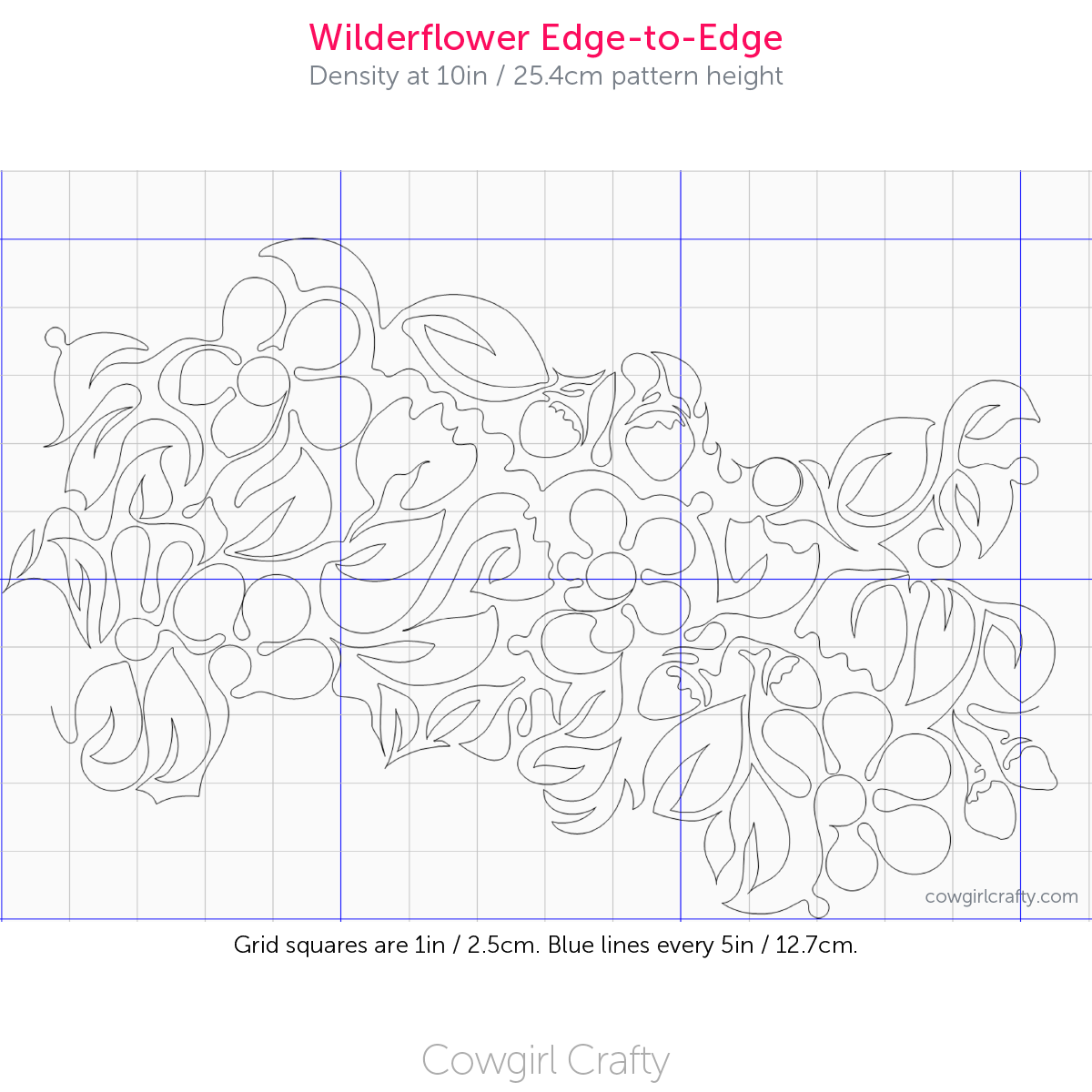 Wilderflower Edge-to-Edge | Digital Longarm Quilting Pattern