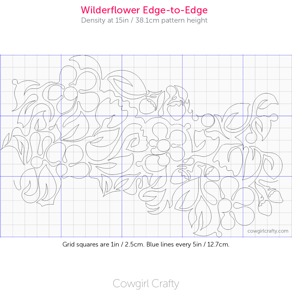 Wilderflower Edge-to-Edge | Digital Longarm Quilting Pattern