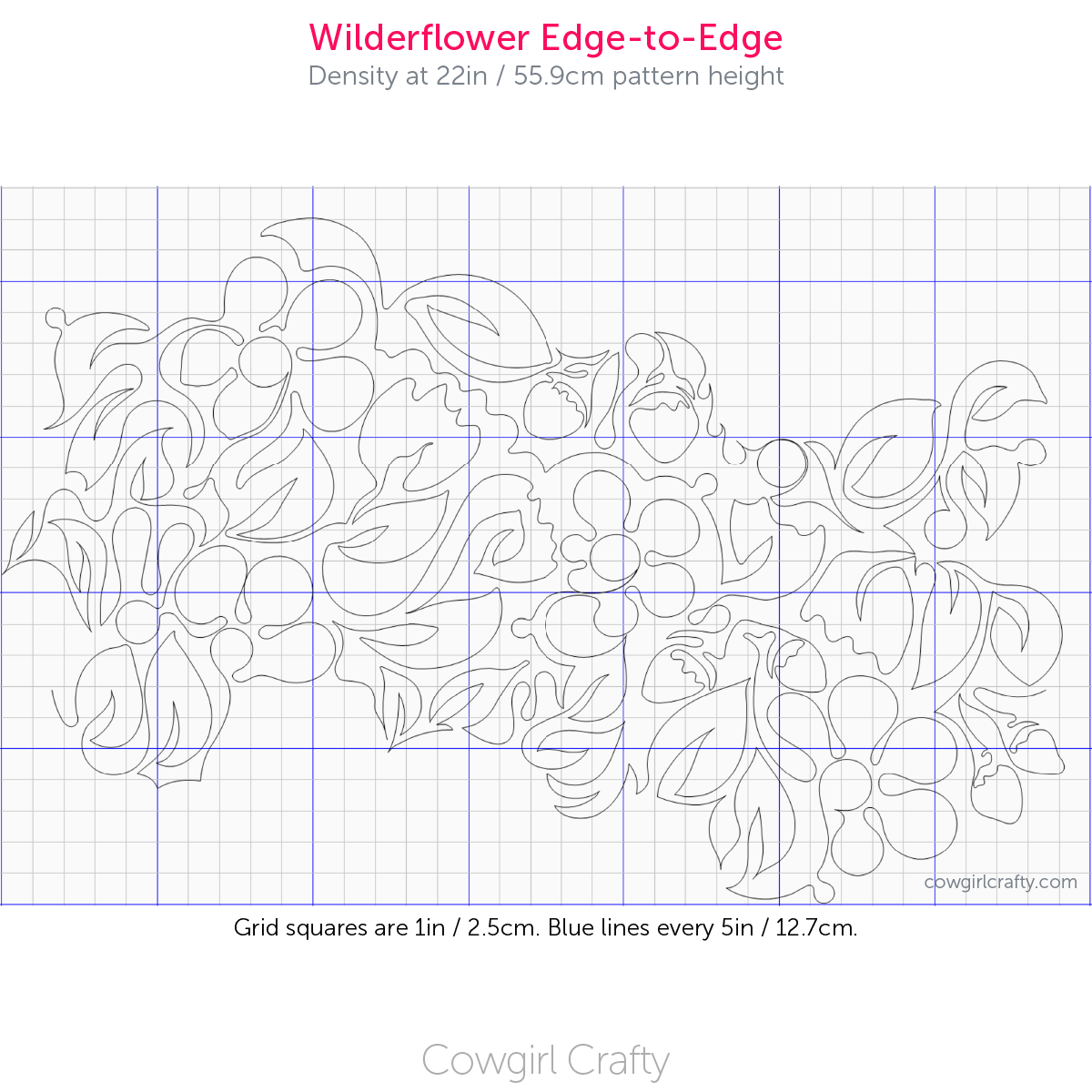 Wilderflower Edge-to-Edge | Digital Longarm Quilting Pattern