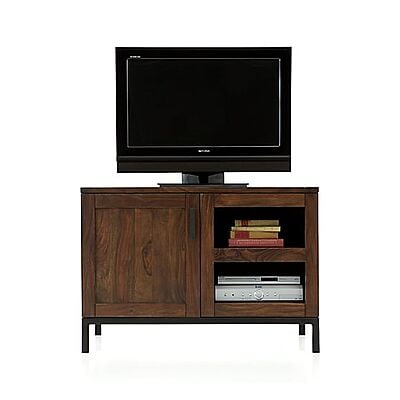 Rustic Wood TV Cabinet | Compact Media Console with Storage