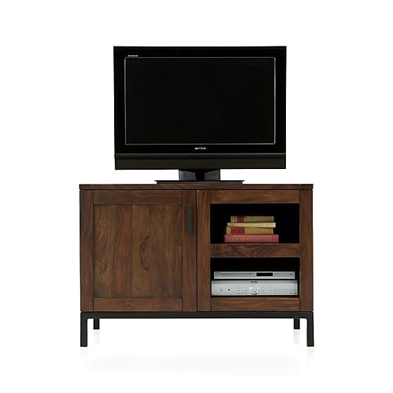 Rustic Wood TV Cabinet | Compact Media Console with Storage