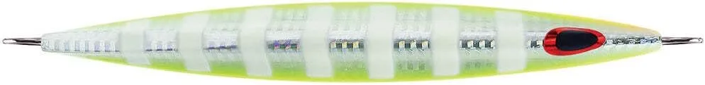 Williamson Kensaki 220 Jig - 6.75" - 7.75oz - UV Chartreuse Glow Zebra