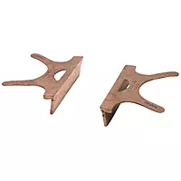 Copper Jaw Caps - 404-3 copper jaw capsf/3" jaw wi