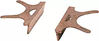Copper Jaw Caps - 404-3 copper jaw capsf/3" jaw wi
