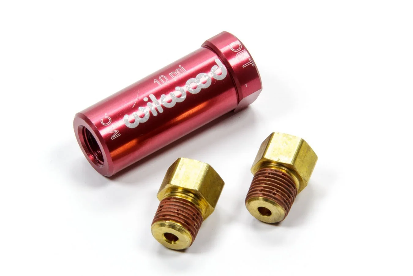 Wilwood 260-13784 10lb Residual Pressure Valve Kit with Fittings, Red