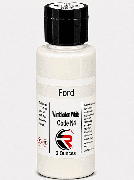 Ford Wimbledon White Solid Code N4 (FW1-N4-02)