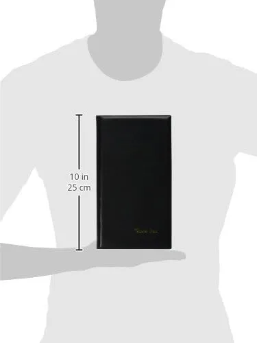 Winco Check Presenter, 6in x 11 1/2in, Black