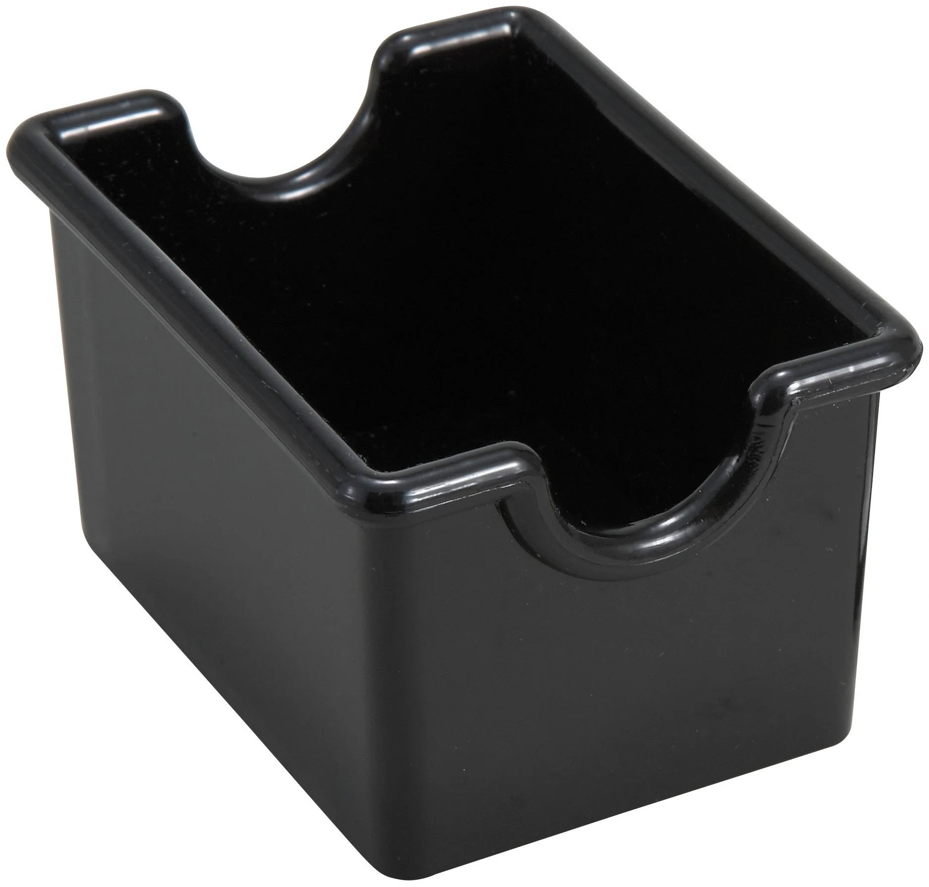 Winco 12-Piece Black Sugar Packet Holder Black 1-Pack of 12