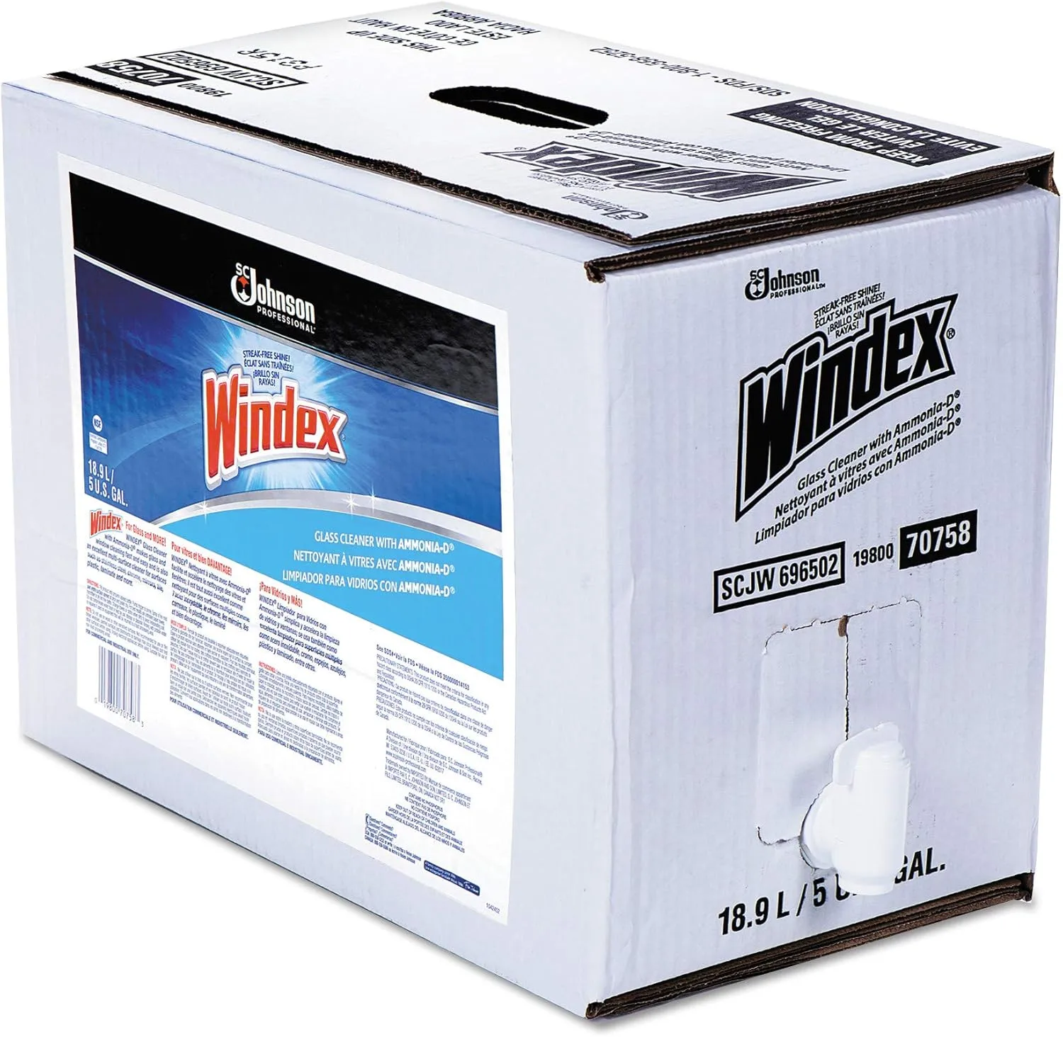 Windex SJN682251 Powerized Formula Glass/Surface Cleaner 640 Fl Oz (Pack of 1)