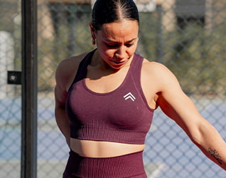 Ange - Wine Seamless Sport Bra Ange - Wine Seamless Sport Bra