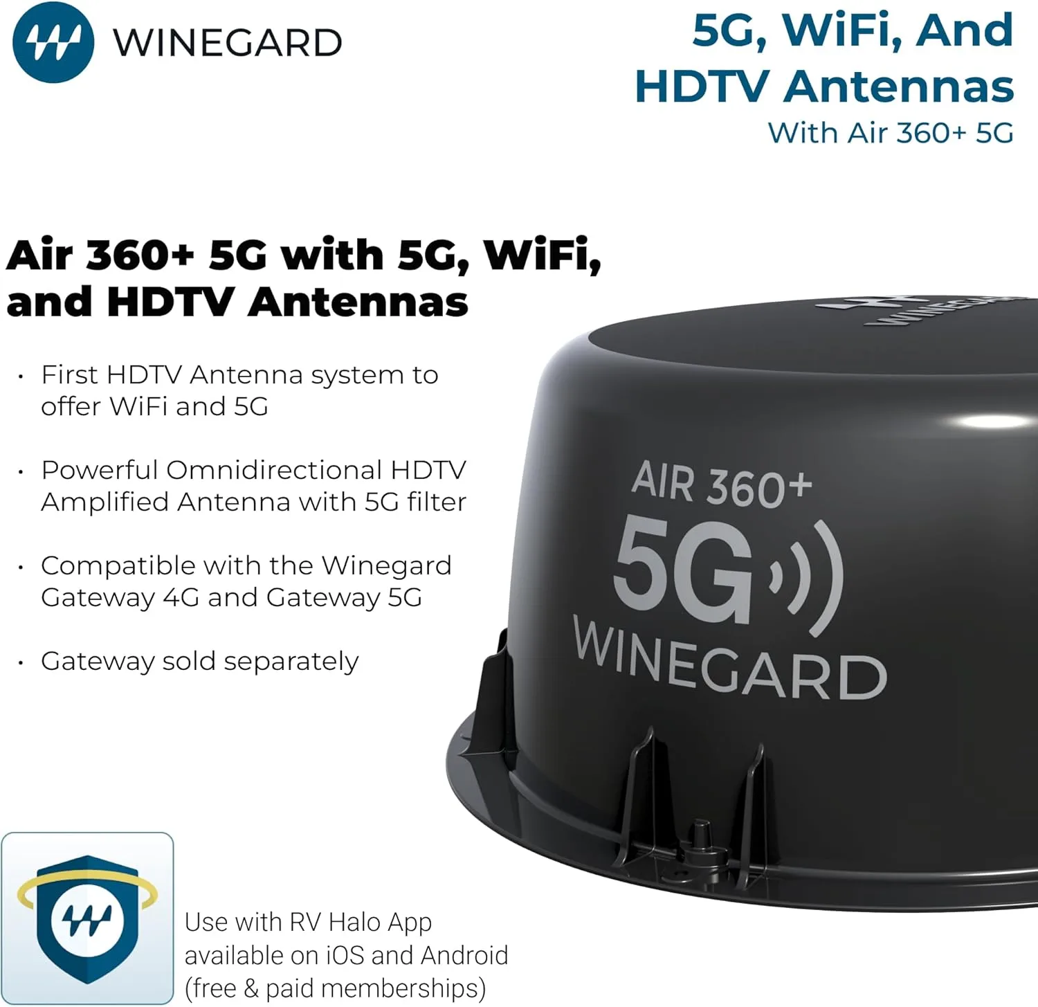 Winegard AR2-5G1 Air 360+ 5G