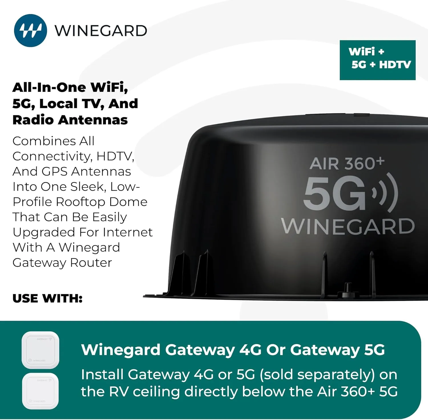 Winegard AR2-5G1 Air 360+ 5G