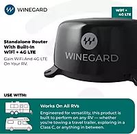 Winegard 434719 Connect 2.0 4G2 (WF2-435) 4G LTE and Wi-Fi Extender for RVs