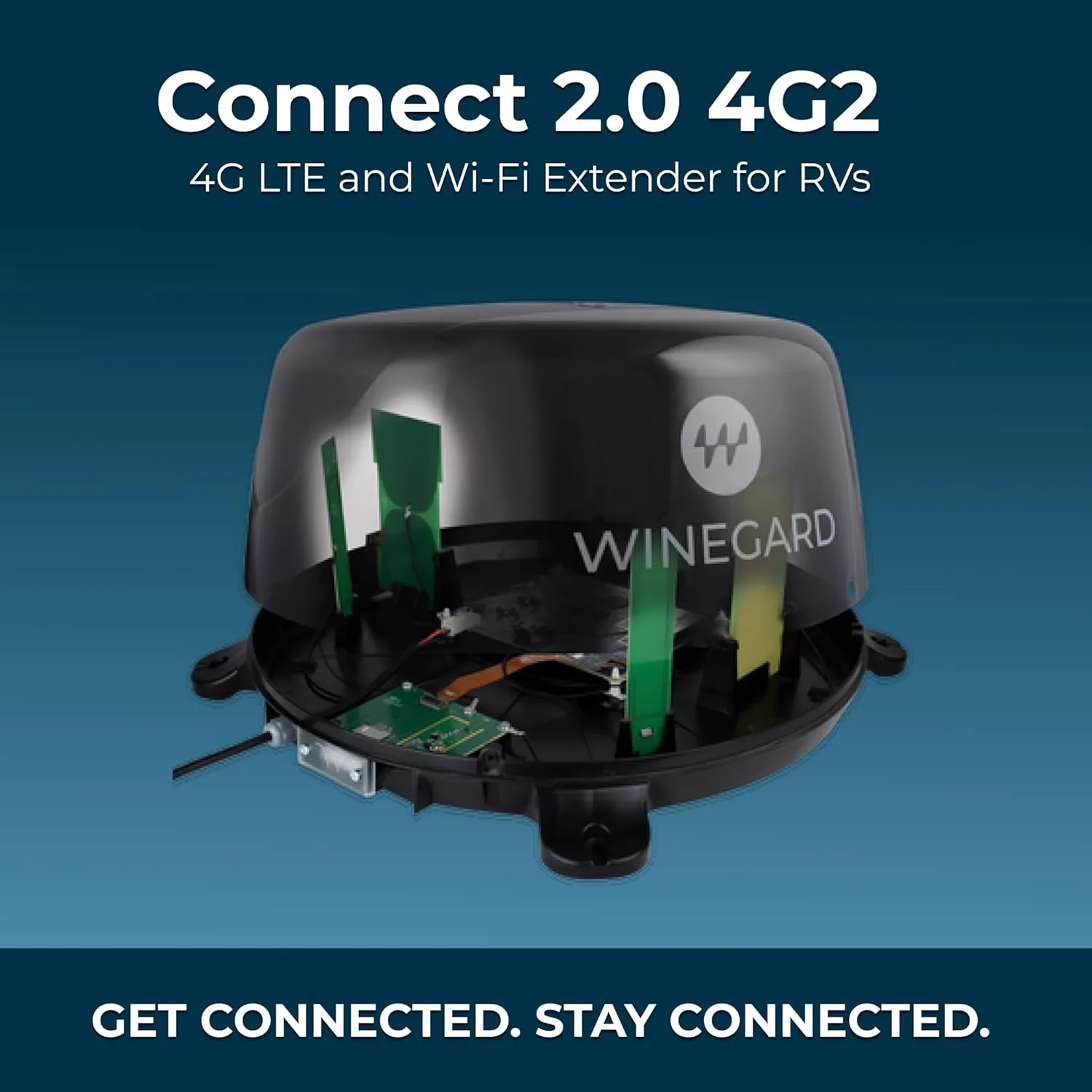 Winegard 434719 Connect 2.0 4G2 (WF2-435) 4G LTE and Wi-Fi Extender for RVs