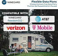 Winegard 434719 Connect 2.0 4G2 (WF2-435) 4G LTE and Wi-Fi Extender for RVs