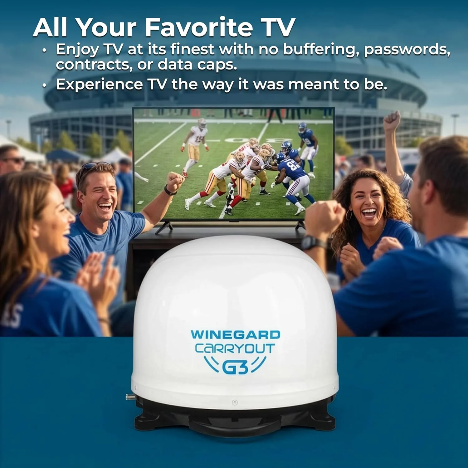 Winegard GM 9000 Carryout G3 Portable Automatic Satellite Antenna Portable Antenna