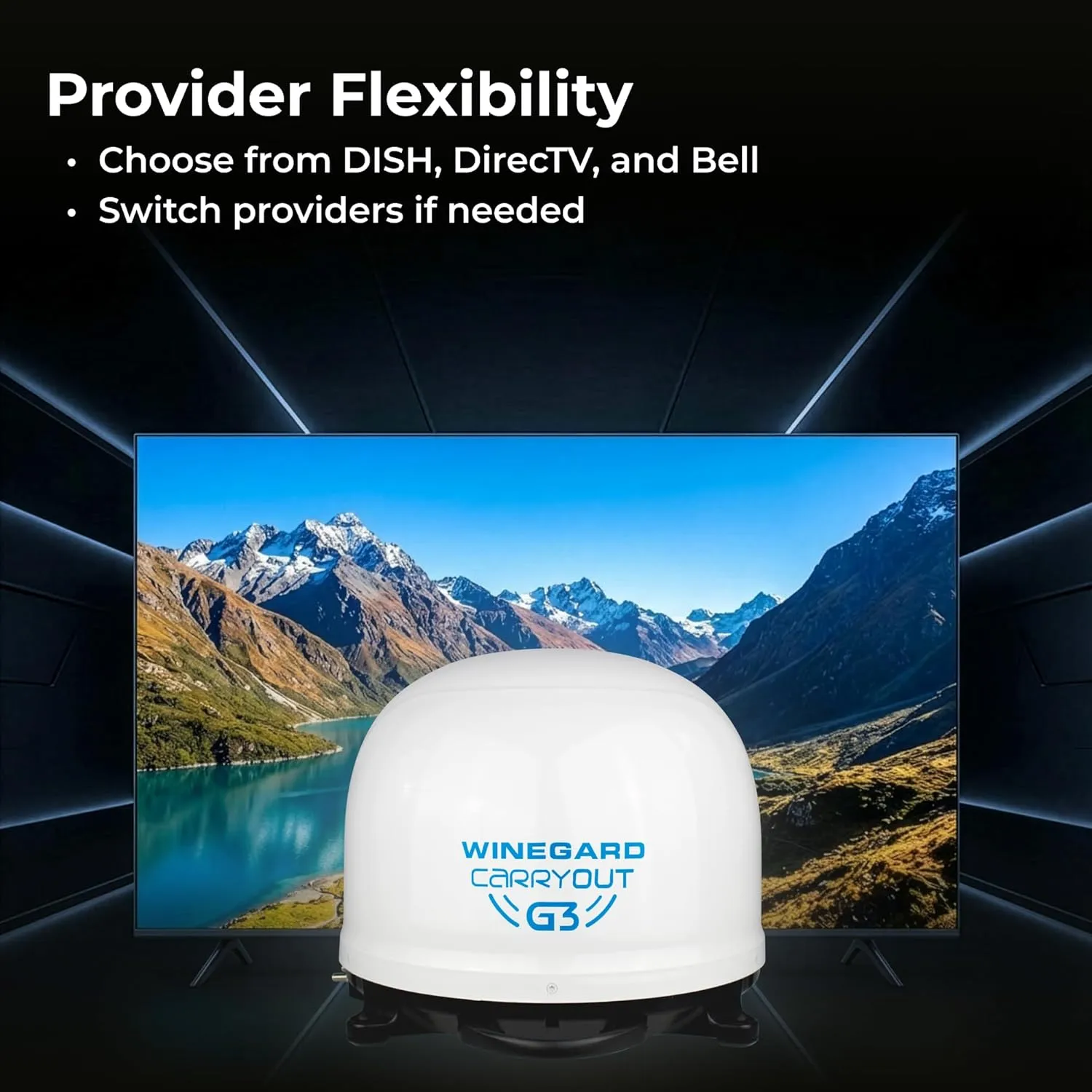 Winegard GM 9000 Carryout G3 Portable Automatic Satellite Antenna Portable Antenna