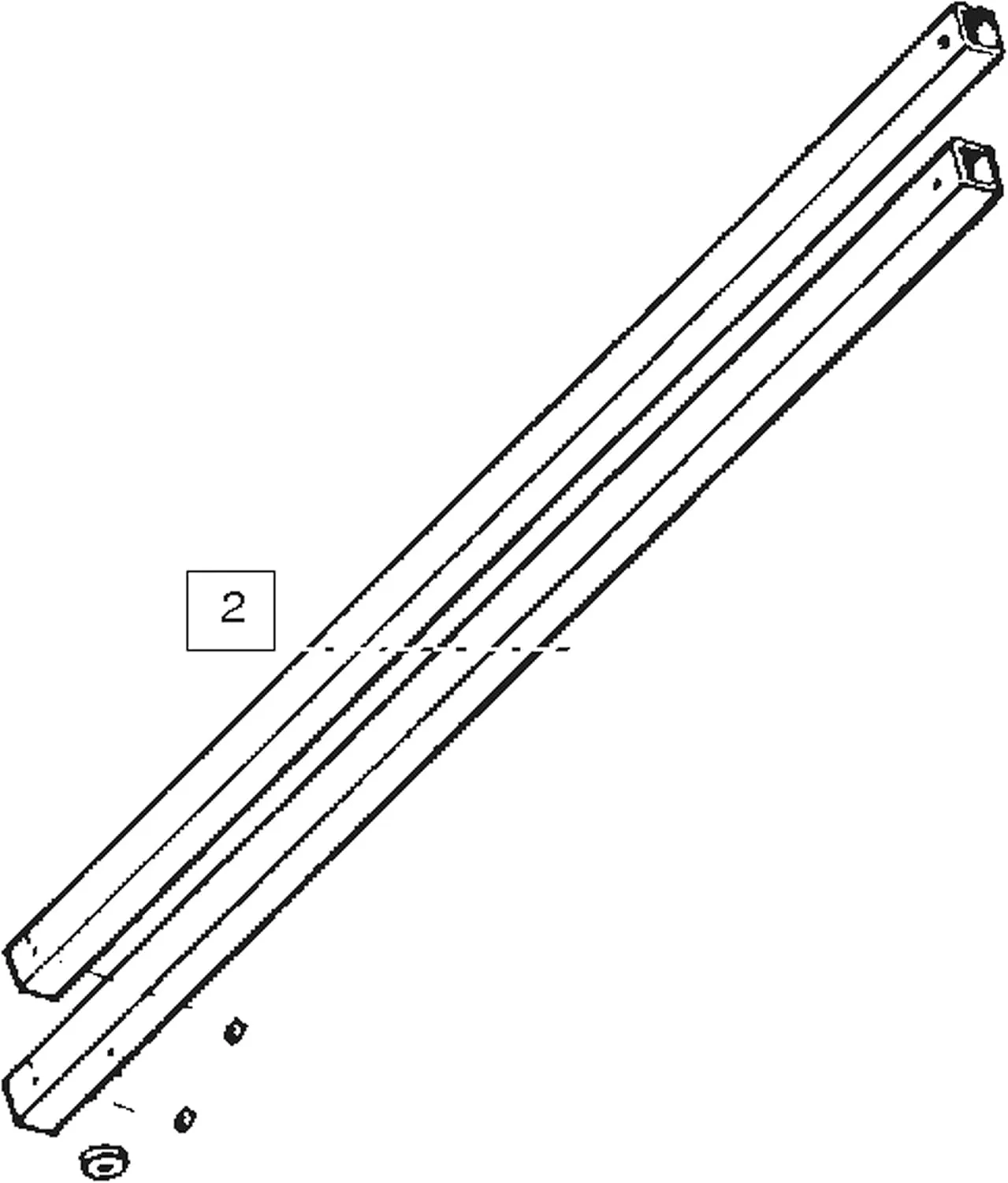 Winegard PD9270V RP-2900 Elevator Tubes Hardware