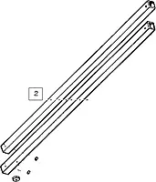 Winegard PD9270V RP-2900 Elevator Tubes Hardware