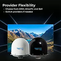 Winegard RT2035T Roadtrip T4 in-Motion RV Satellite Dish (Dish, DIRECTV, BellTV) - Fully Automatic RV Satellite Antenna Black