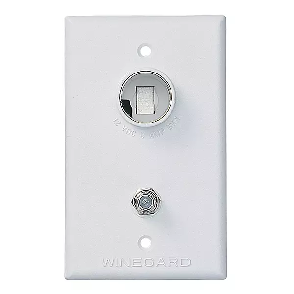 Winegard PA1200-2 TG-7341 TV Outlet Receptacle White