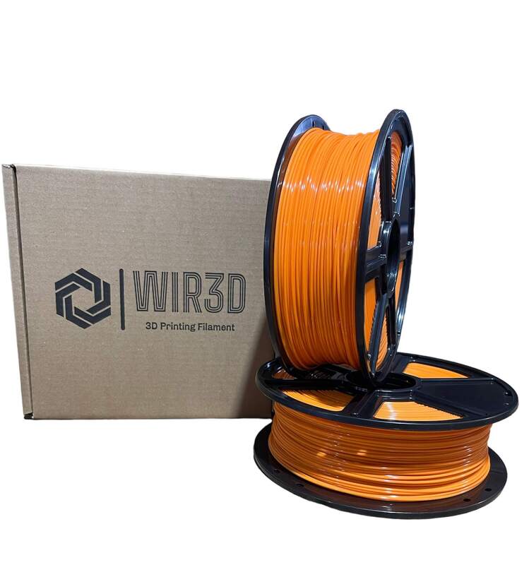 Wir3d PLA 1.75mm Filament – Orange