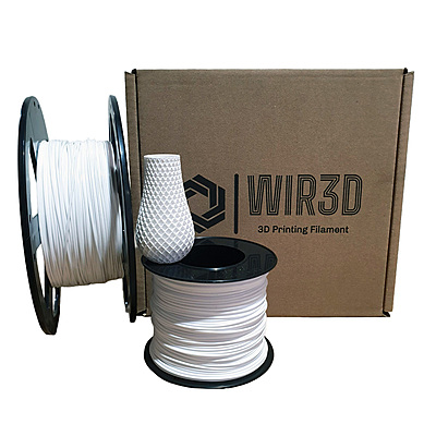 Wir3d PLA 1.75mm Filament – White