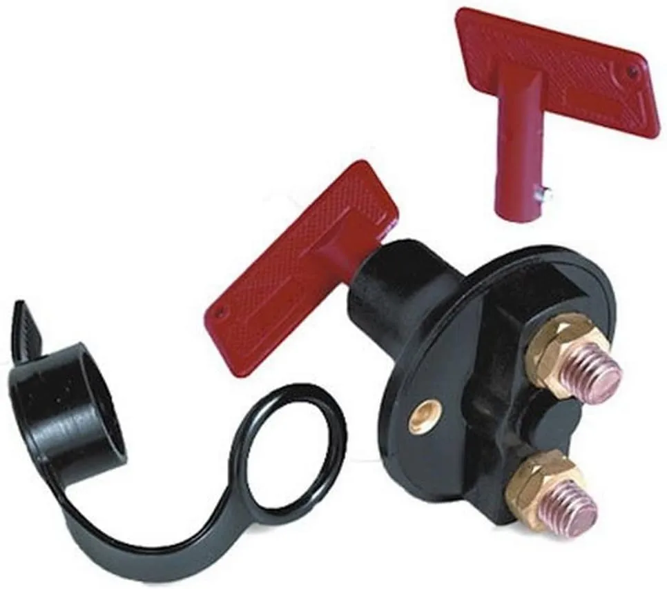 WirthCo 20314 Water Resistant Battery Master Switch - 12V 100A Key Operated