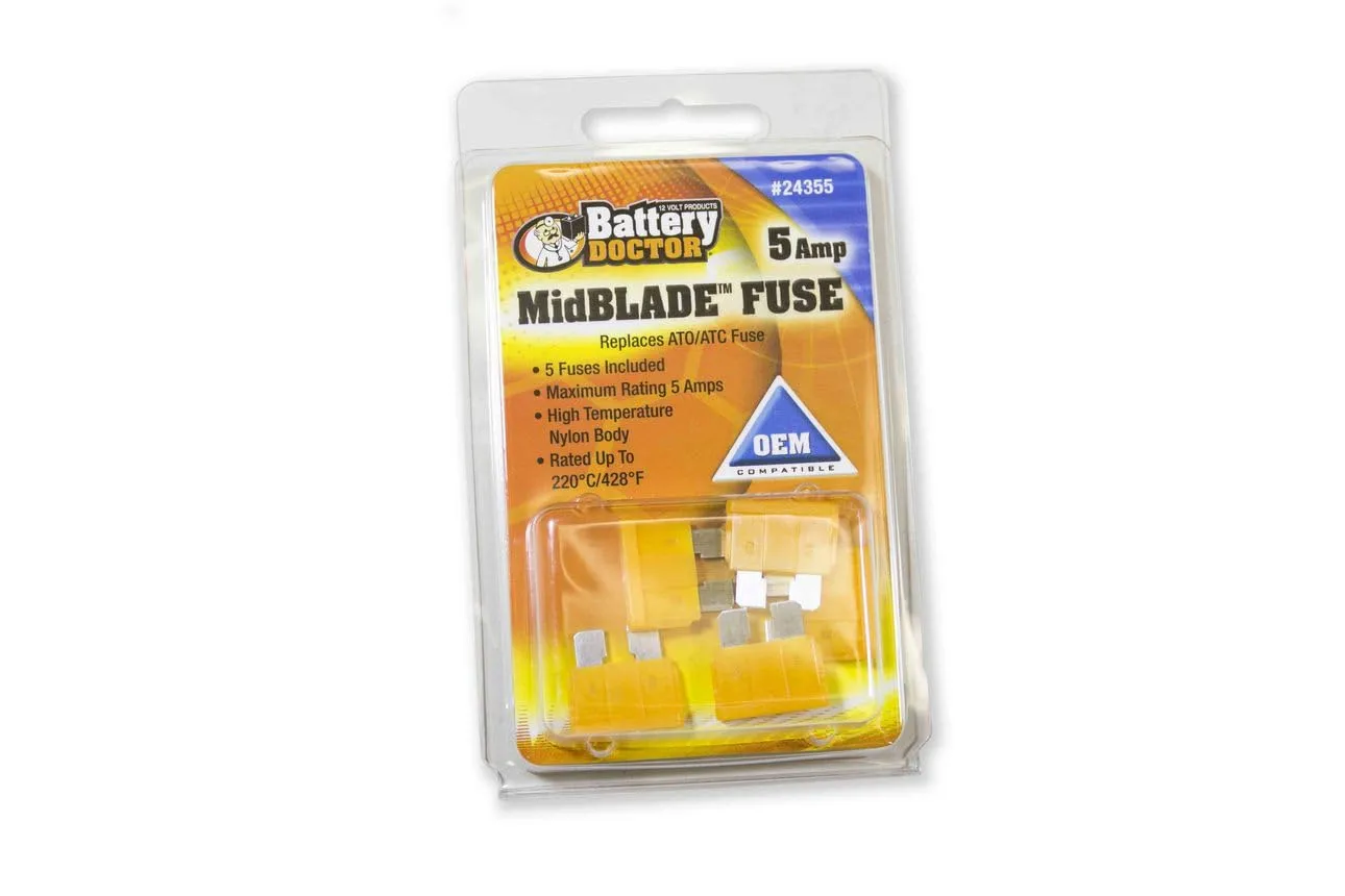 WirthCo Engineering Inc 24355 Fuse 5 Amp ATC/ATO Blade 5/Cd