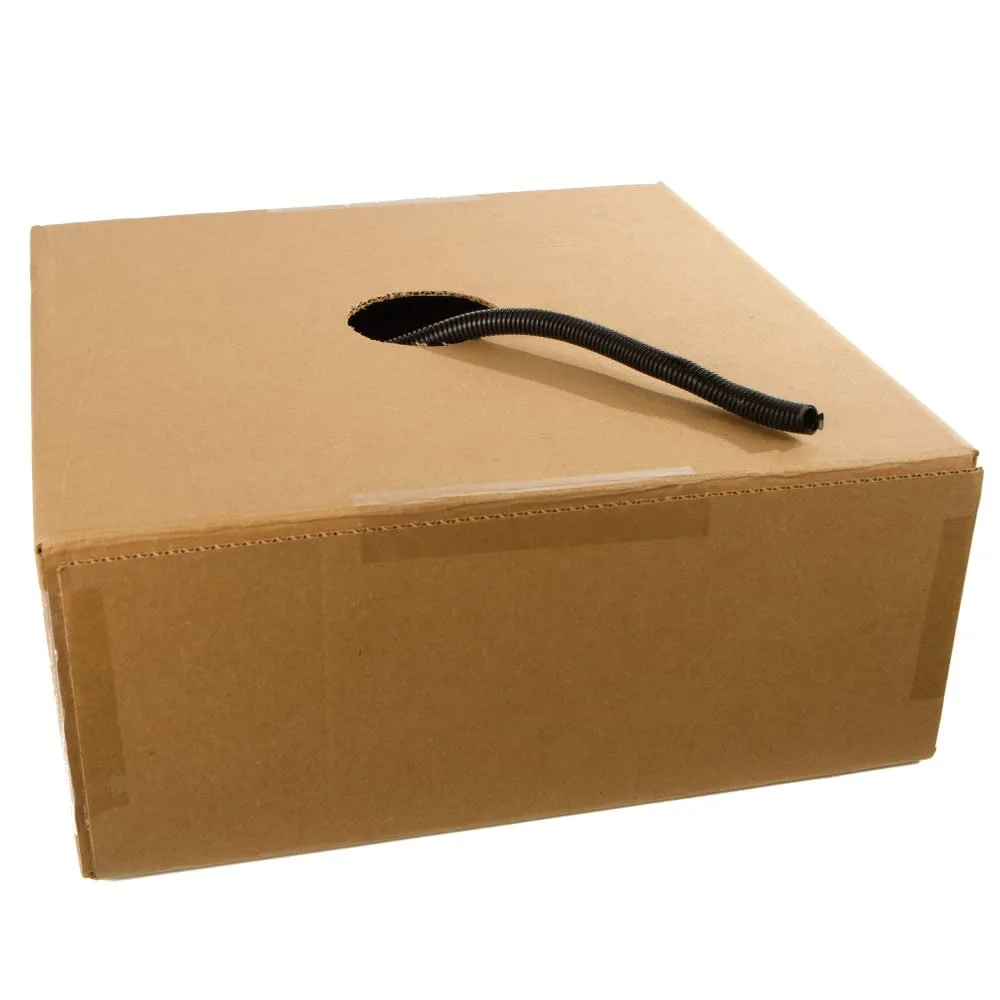 WirthCo 27025 Split Loom Tubing 1/4" Black 500' Roll