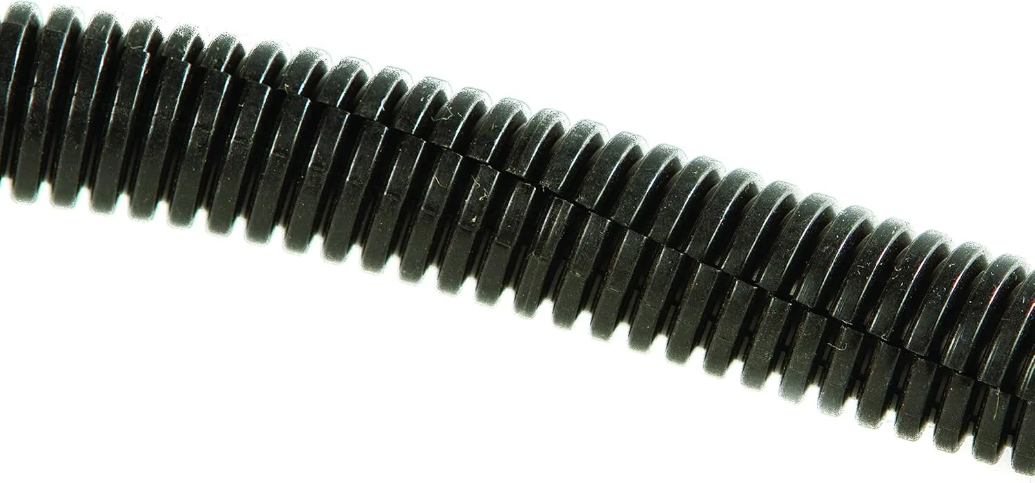 WirthCo 27025 Split Loom Tubing 1/4" Black 500' Roll
