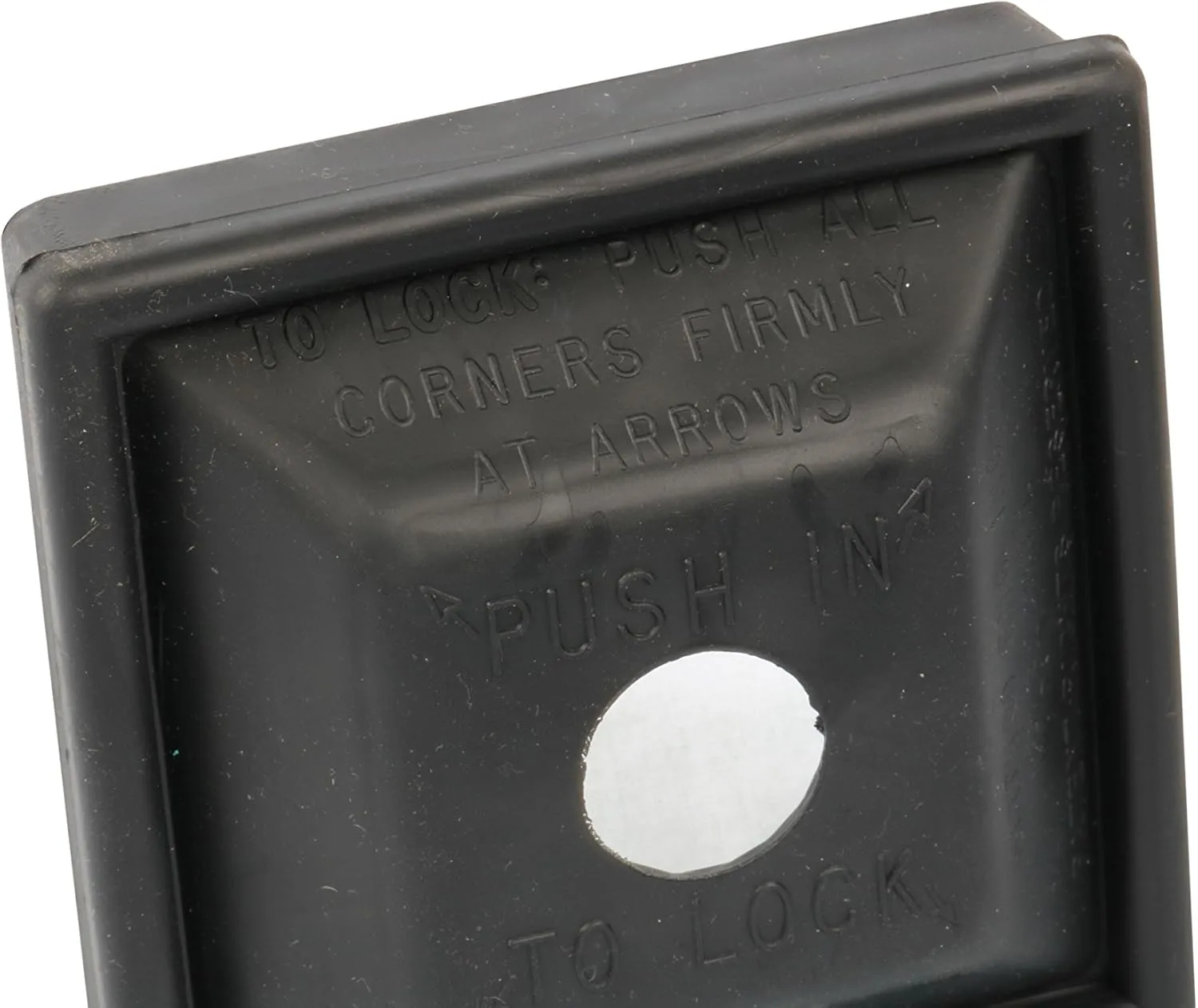 WirthCo 30000 RV Locking Bumper Plug - 4" Black