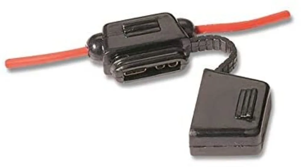 WirthCo 31820 Battery Doctor in-Line Water-Resistant ATO/ATC Blade Fuse Holder with Cover 12 AWG