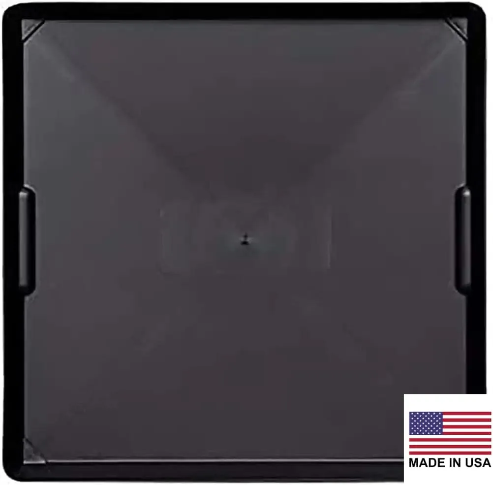 WirthCo 40092 Funnel King Drip Tray - Black Polypropylene 22 x 22 x 1.5 in
