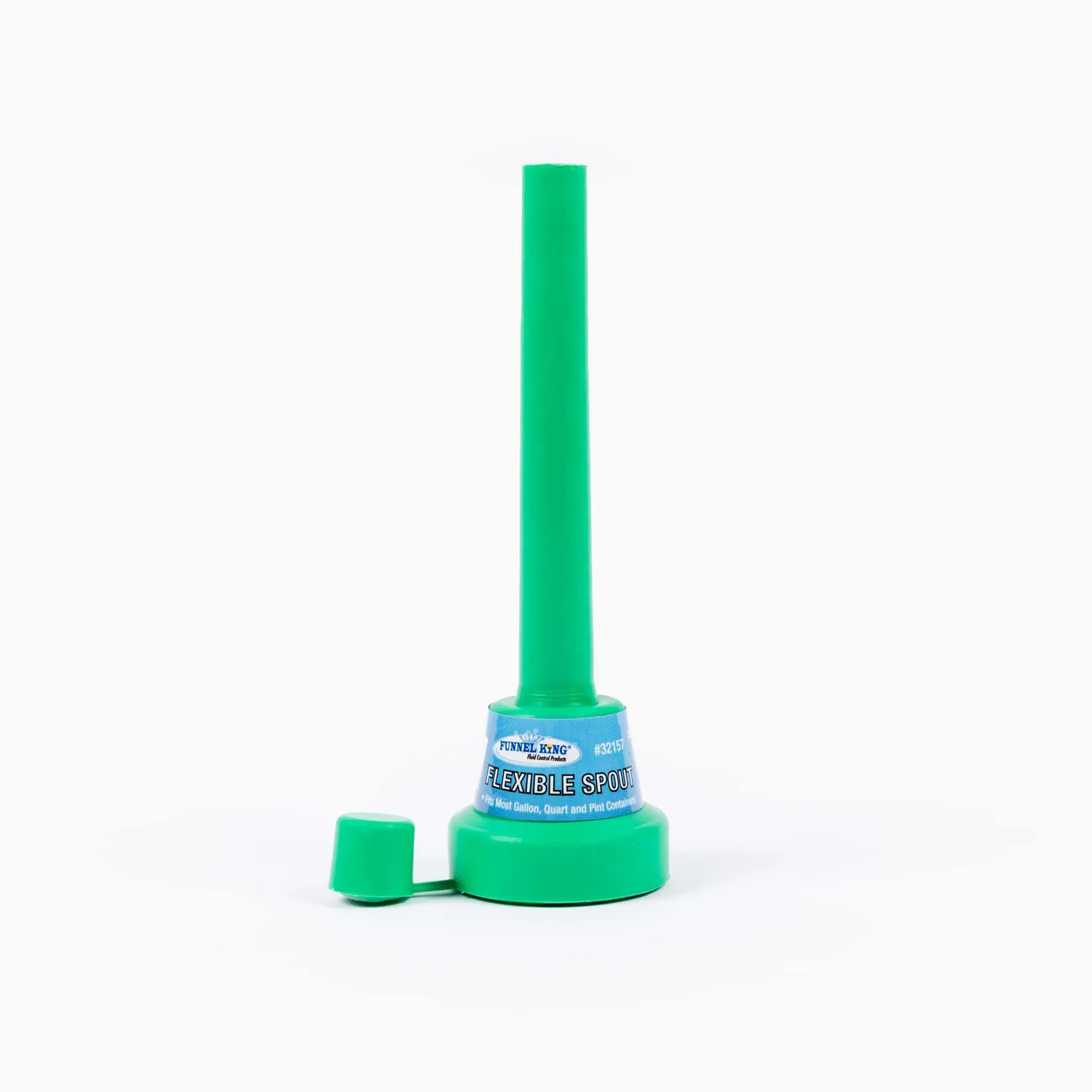 WirthCo 32157 TripleThread Flexible Spout Funnel with Cap - Fits Gallon/Quart/Pint