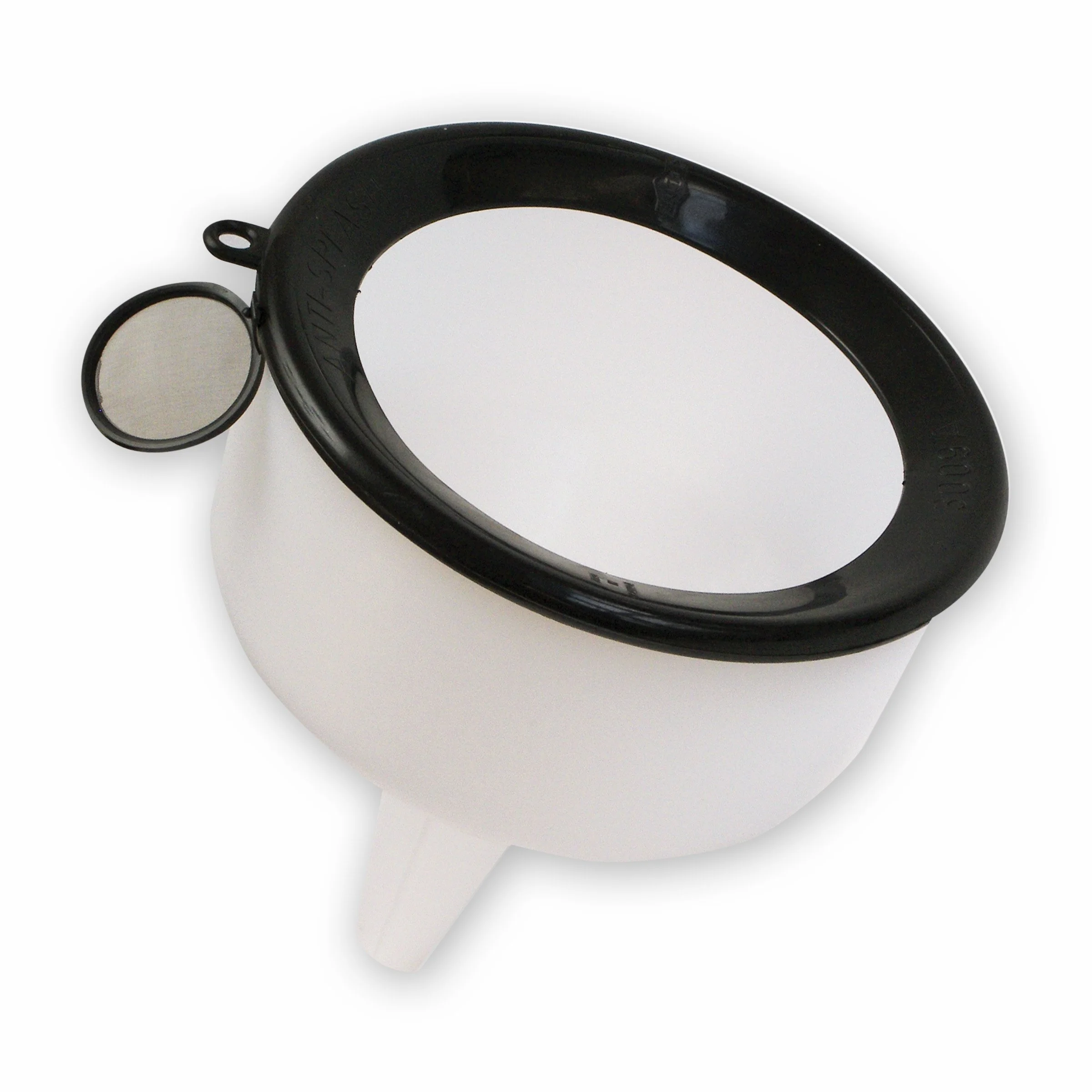 WirthCo Funnel King 144 oz. Extra Heavy Duty Polyethylene Funnel - Chemical Resistant, Anti-Splash, with Removable Filter (90190)