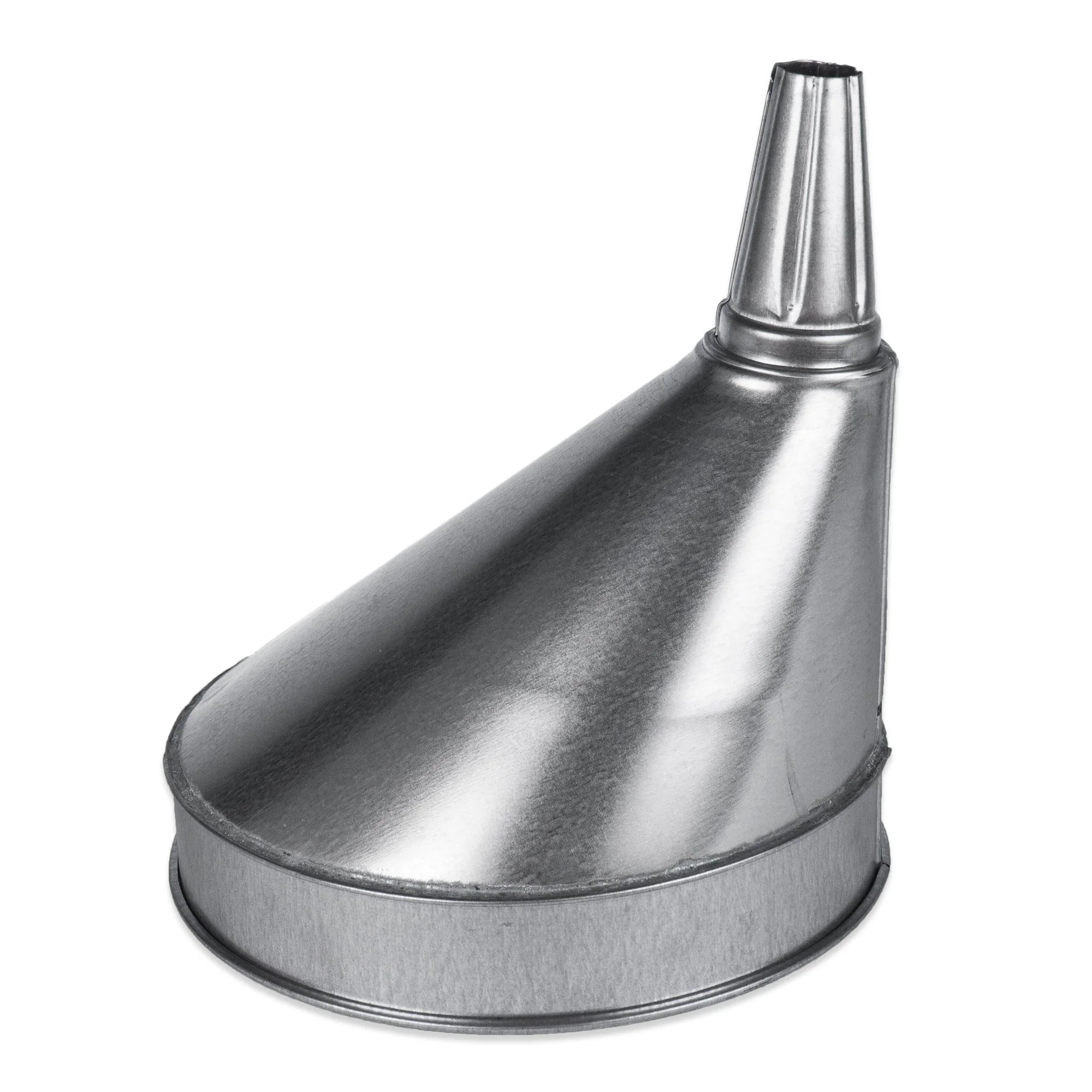 Funnel King 94465 6 Qt Galvanized Offset Funnel W/Screen - 10" Side Spout, Multi