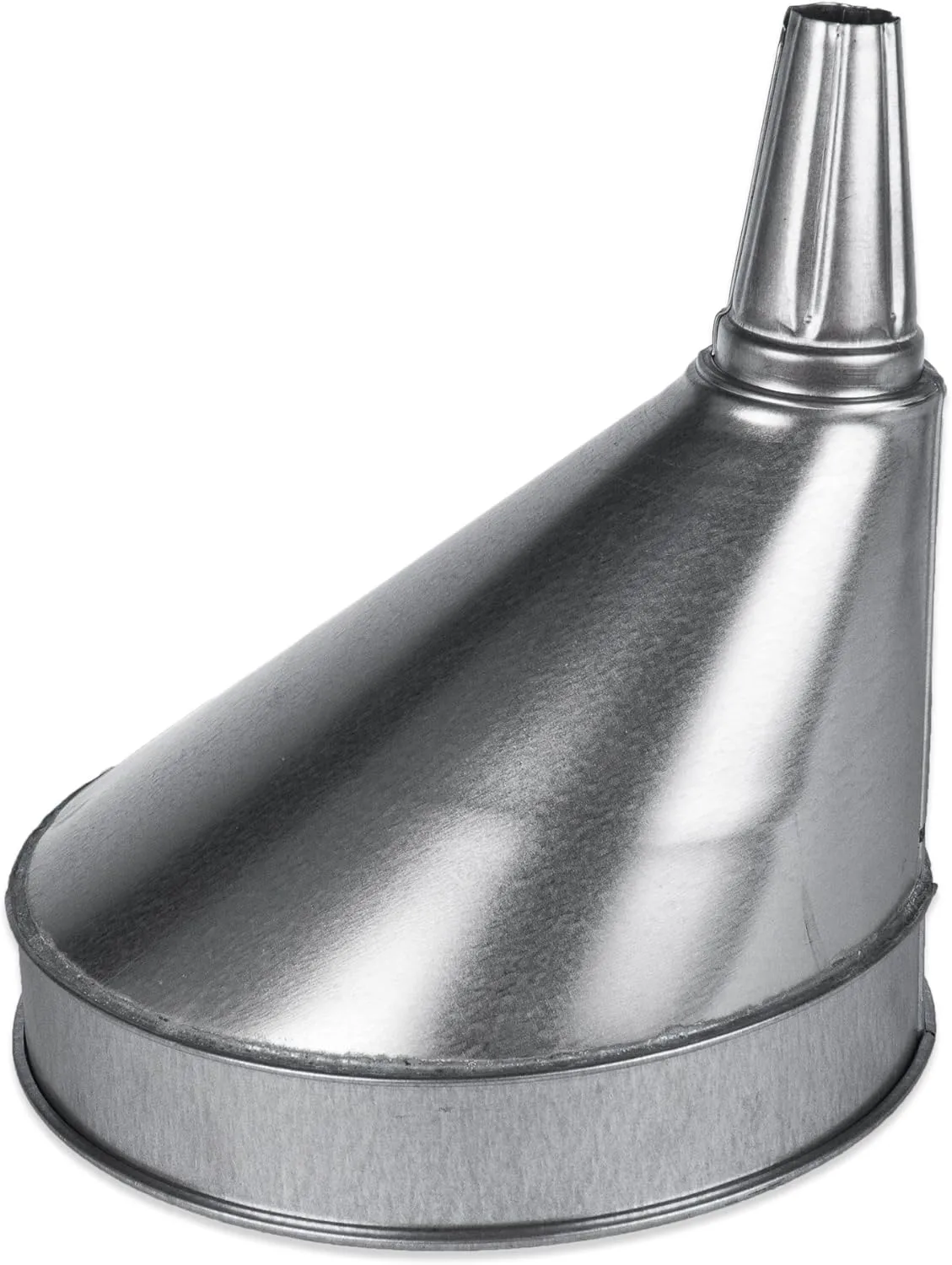 Funnel King 94465 6 Qt Galvanized Offset Funnel W/Screen - 10" Side Spout, Multi