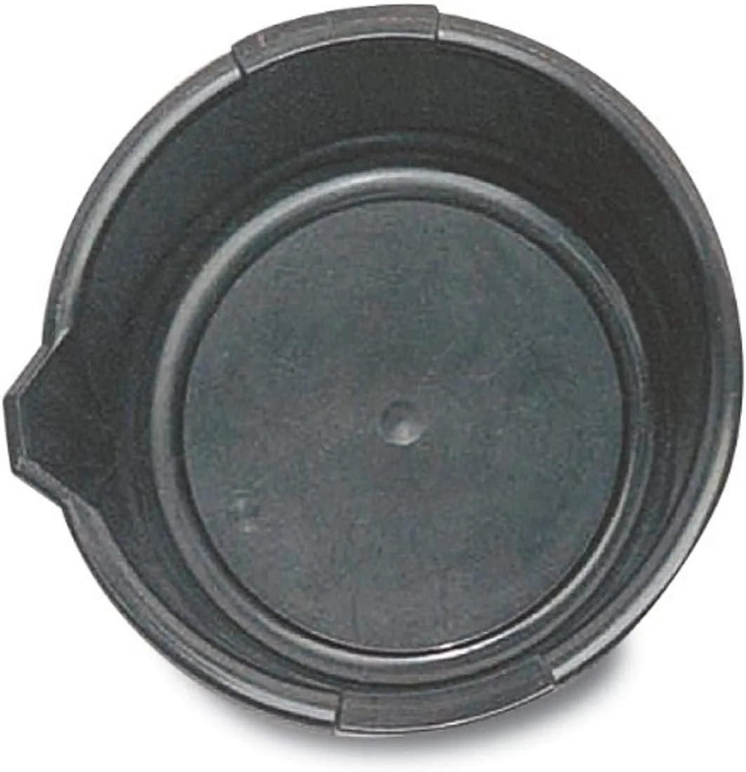 Funnel King 32950 Oil Drain Pan - 6.5 Qt, 13.5 x 13.5 x 4.5 in, Black