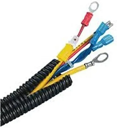 American Terminal 27031 Black Split-Loom Cable Tubing, 100' (.38")