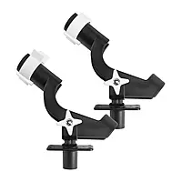 Wise 6040 Rod Tender with Flush Mount - Twin Pack, Black