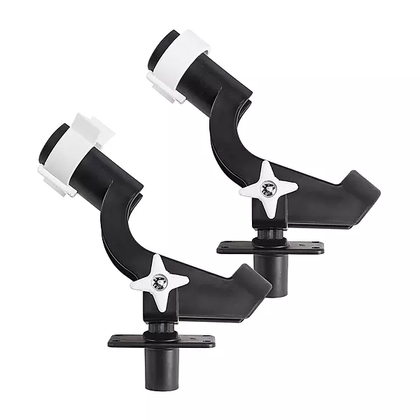 Wise 6040 Rod Tender with Flush Mount - Twin Pack, Black