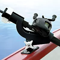 Wise 6040 Rod Tender with Flush Mount - Twin Pack, Black