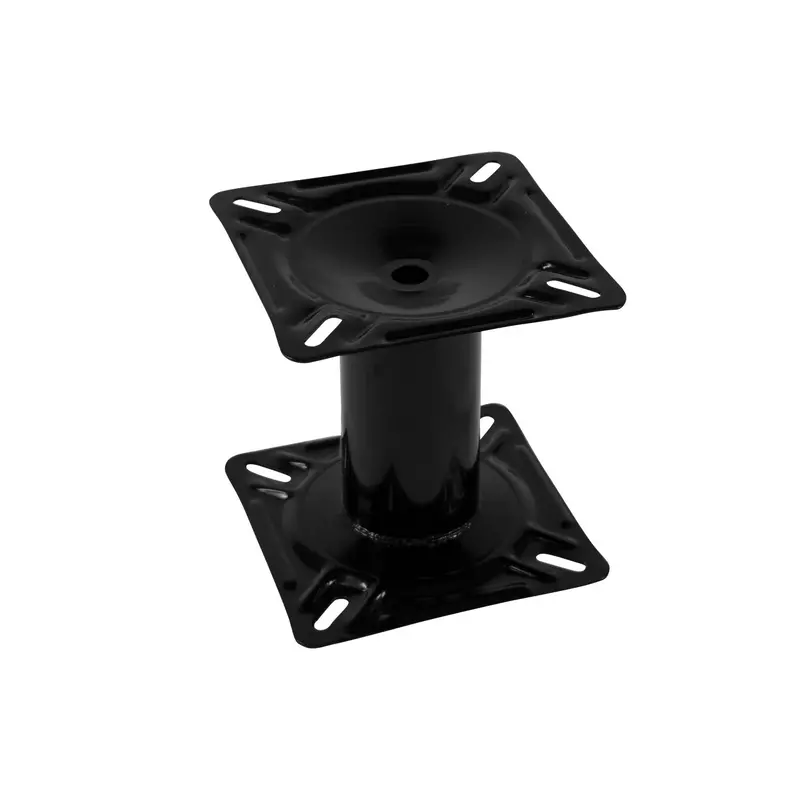 Wise 8WD1251 Boat Seat Pedestal 7-Inch Height, Black Powder Coated Finish