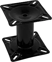 Wise 8WD1251 Boat Seat Pedestal 7-Inch Height, Black Powder Coated Finish