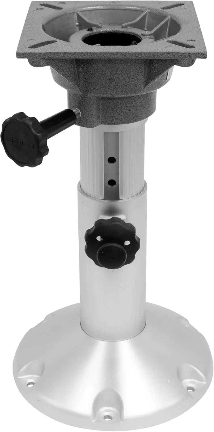 Wise 8WP21-18S Boat Seat Pedestal, Adjustable Height from 12" to 18", with Standard Seat Mount