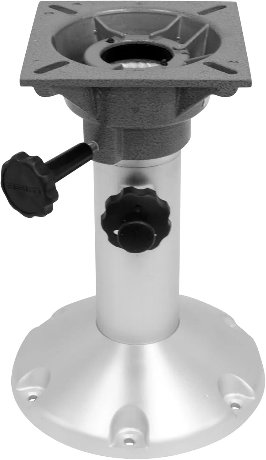 Wise 8WP21-18S Boat Seat Pedestal, Adjustable Height from 12" to 18", with Standard Seat Mount