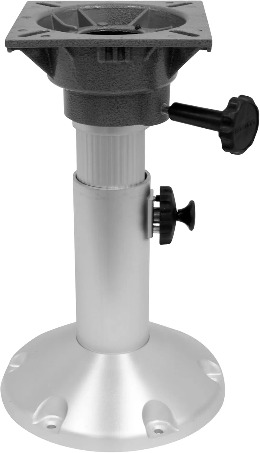 Wise 8WP21-18S Boat Seat Pedestal, Adjustable Height from 12" to 18", with Standard Seat Mount